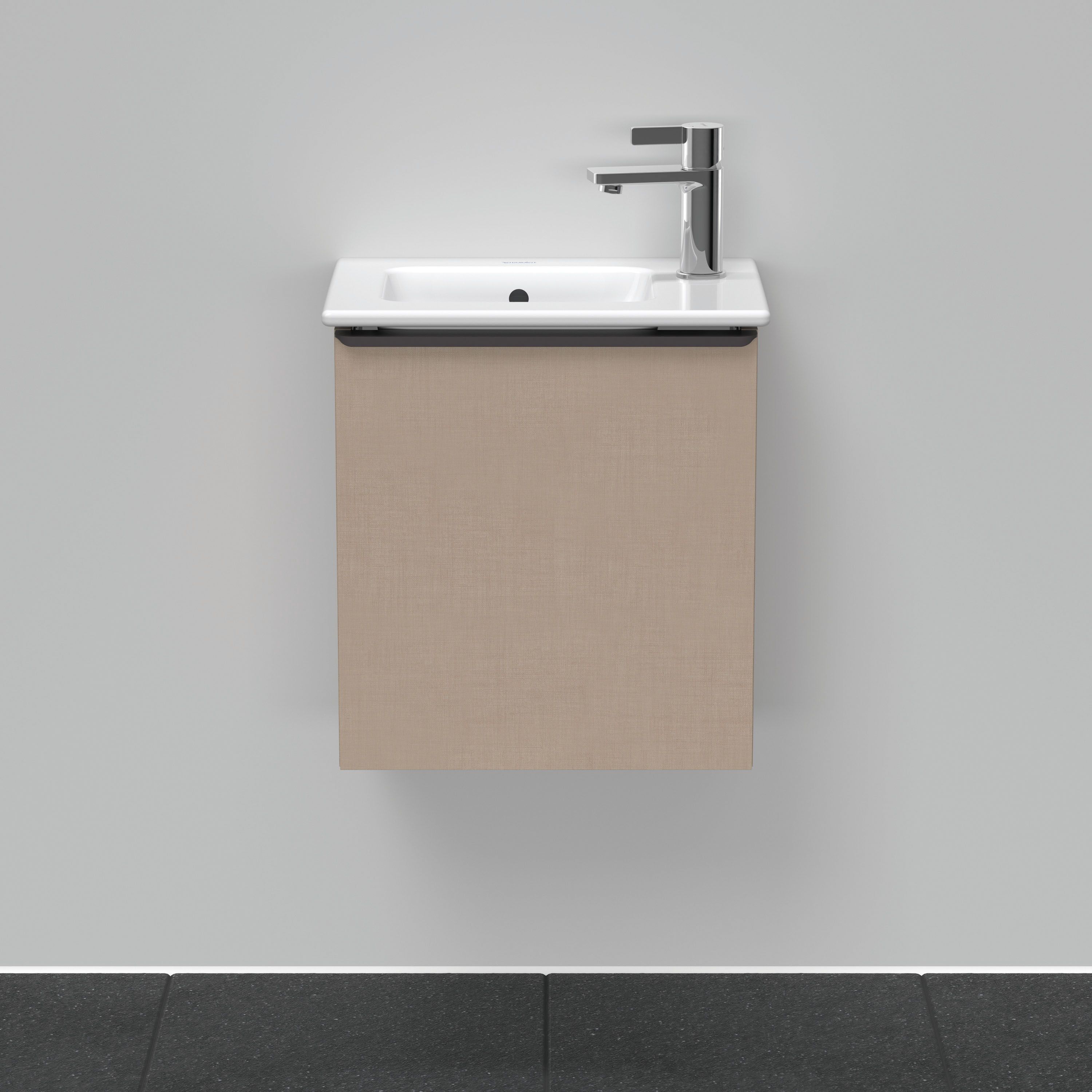 Duravit D-Neo sous-lavabo DE4259R7575 41 x 27,4 cm, Lin , montage mural, porte 2000 , droite