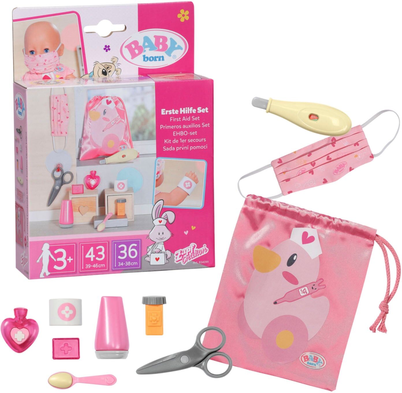Puppen Accessoires-Set BABY BORN "Erste-Hilfe-Set", bunt, Puppenausstattungen, Kinder, Puppen Accessoires-Set