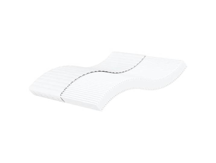 Schaumstoffmatratze Weiß 200x210 cm, Härtegrad H2 H3 mit waschbarem Bezug 22D PU-Schaumstoff, 3 Schichten, atmungsaktiver Strickstoff, Reißverschluss, waschbar bei 40°C