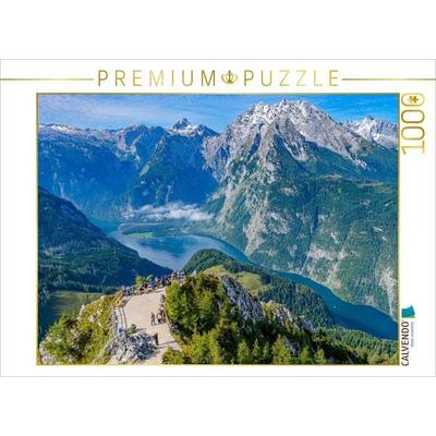 CALVENDO Puzzle Atemberaubende Aussicht vom Gipfel des Jenner | 1000 Teile Lege-Größe 64x48cm Foto-Puzzle für glückliche Stunden