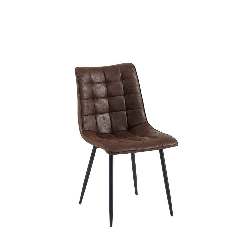 Benoa Lucille eetkamerstoel, donkerbruin, set van 4