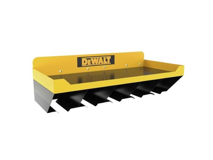 DEWALT Werkzeug-Organizer, Elektrowerkzeug-Aufbewahrungsregal, hält bis zu 5 Werkzeuge, 45,4 kg Kapazität, kompatibel Werkstatt-Aufbewahrungssystem (DWST82822)