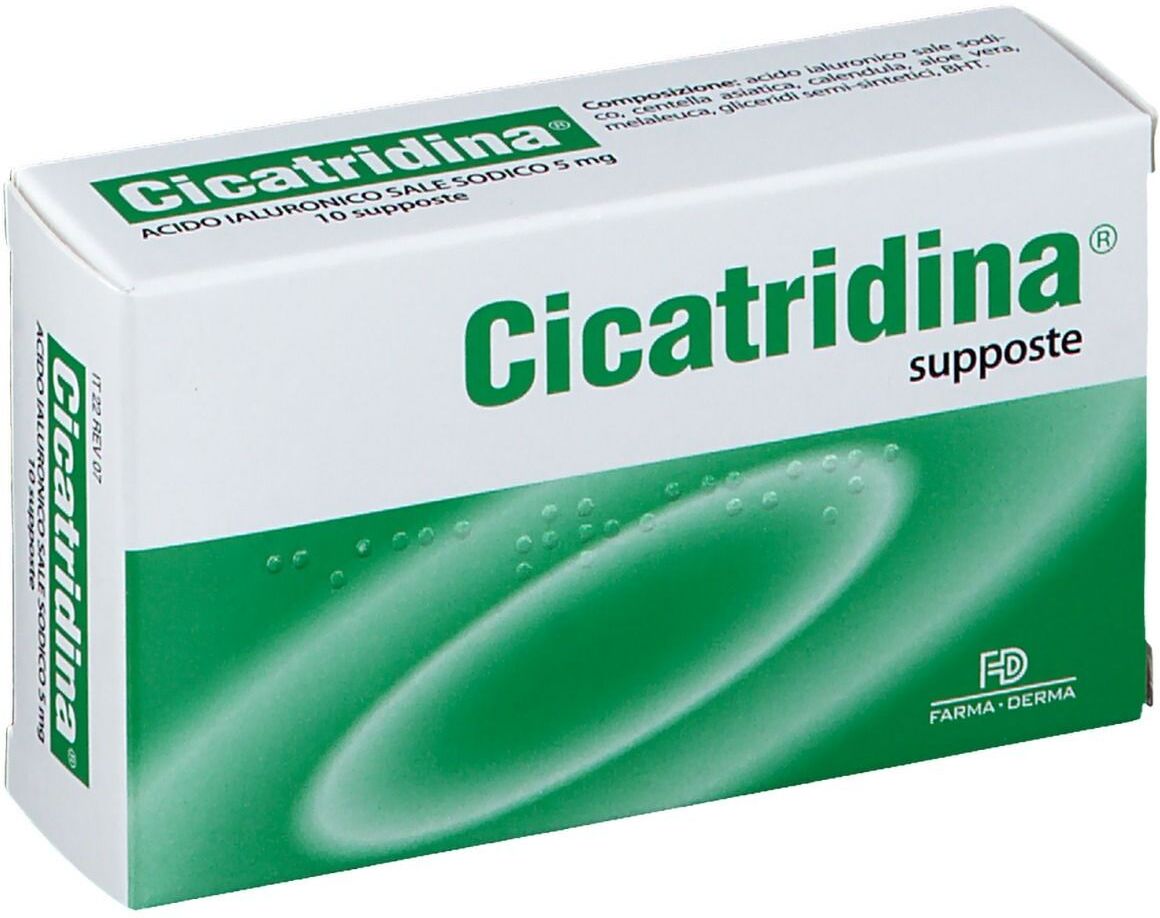 FARMA-DERMA Srl Farma Derma, Cicatridina Supposte, 10 Pezzi