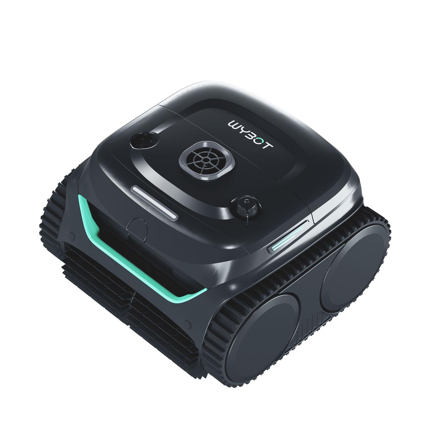 WYBOT C2 Kabelloser Poolroboter mit App-Steuerung Schwarz Grün WYEU-C2
