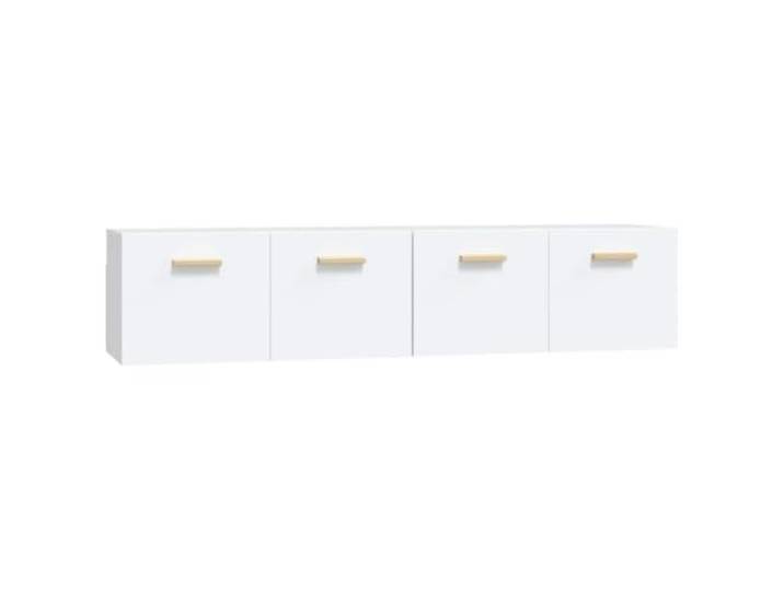 HKTMGDNG Wandschrank 2er Set Weiß 80x35x36,5 cm aus Holzwerkstoff Praktisches 2er Set Wandschränke mit 2 Fächern für Wohnzimmer und Flur, schafft platzsparend Ordnung an jeder Wand.