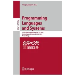 Programming Languages and Systems, Fachbücher von Oleg Kiselyov