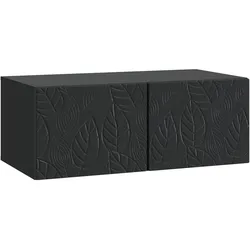 vidaXL Wandmontierter TV-Schrank 98 x 31 cm Schwarz Holzwerkstoff