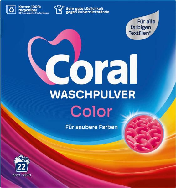 Coral COLOR Waschmittel 1,43 kg 6568374007