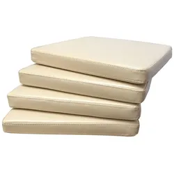 Sedex SEDEX 4x Sitzpolster Larissa Kunstleder Beige für Rattan und Loomstühle