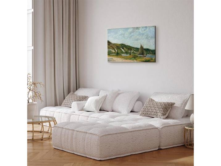 Toile Les voiliers Feutre Beige/Beige 60 x 40cm