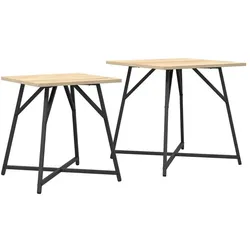 vidaXL, Couchtisch + Beistelltisch, Cadenas (50 x 50 x 50 cm)