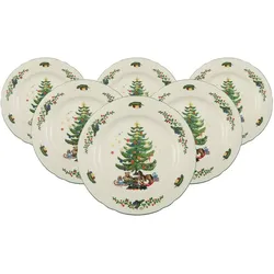 Seltmann Marieluise Weihnachten Brotteller, Teller, Mehrfarbig, Weiss