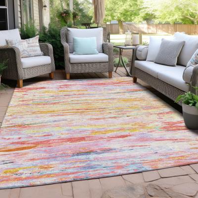Addison Rugs Machine Washable Indoor/Outdoor Modern Ripples Chantille Rug