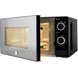 BerlingerHaus Haus Mikrowelle 20 Liter 700W Black Silver Collection, Mikrowelle, Schwarz, Silber