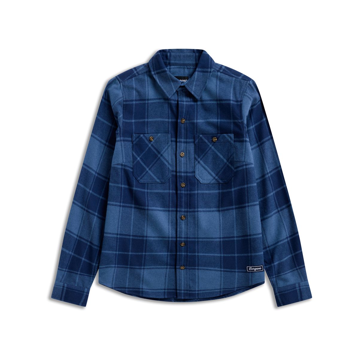 Bergans Nordmarka Flannel Shirt Women granite blue/navy blue check (25692) S 253726-3497-25692-S