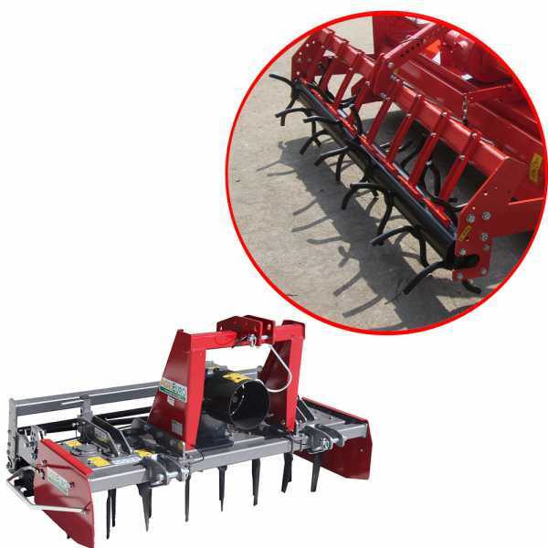 AgriEuro TOP-LINE Kreiselegge RH170 - Arbeitsbreite 170 cm - 16 Zinken - mittelschwere Reihe - Noppenwalze