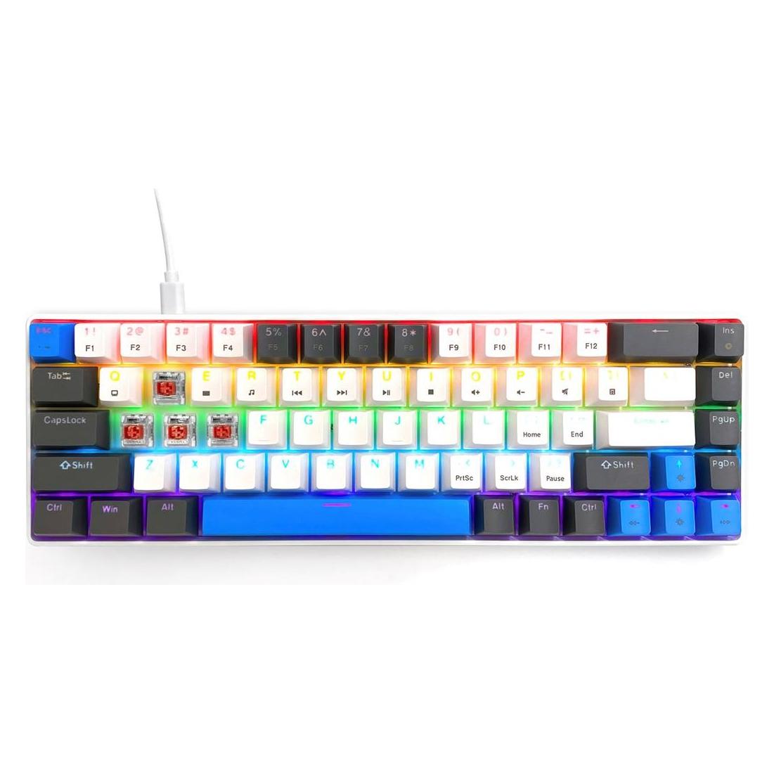 Media-Tech Mechanische Tastatur 60% RED CORE MX60 MT1259 (US, Kabelgebunden) (MT1259)