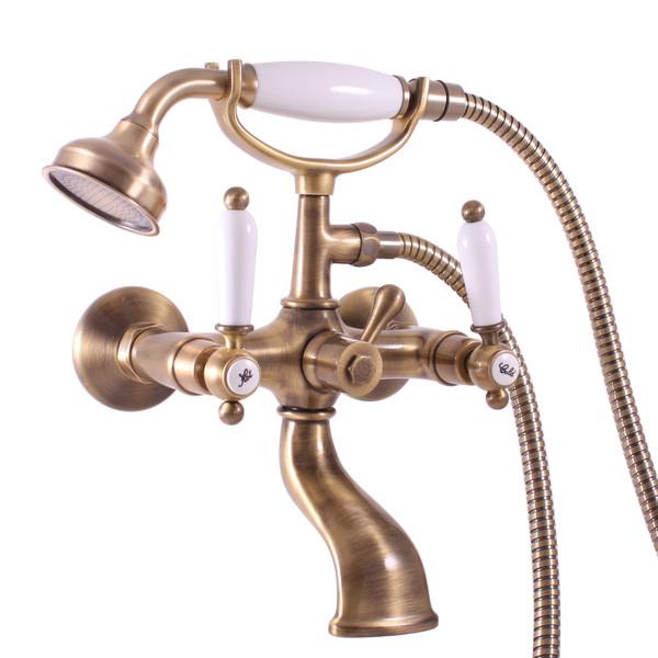 copy of Badewannenarmatur MORAVA RETRO in Chrom, Chrom-Gold oder Messing RAV SLEZAK