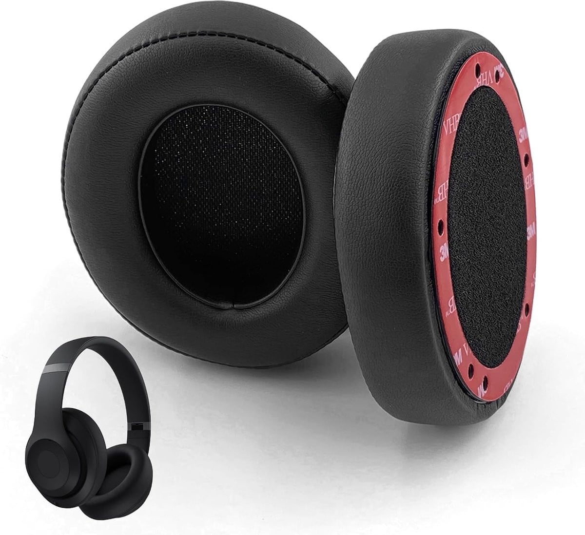 Oorkussens voor Beats Studio 3 Wireless en Beats Studio 2 Wired/Wireless, zacht proteïneleer en traagschuim, 1 paar
