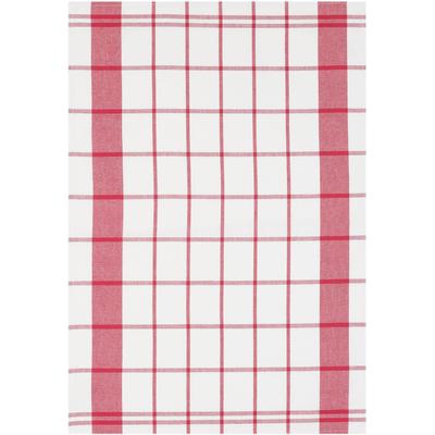 Geschirrtuch STUCO "karo", rot (rot, weiß), B:50cm L:70cm, 100% Baumwolle, Geschirrtücher, Geschirrtuch