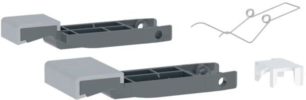 Betätigungstasten f. Geberit Monolith 246174TA1 Sanitärmodul, Aluminium gebürstet