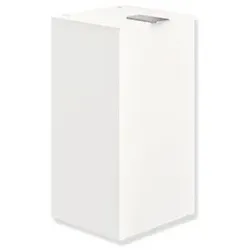 Hewi System 900 Hygieneabfallbehälter 900.05.00560DX Edelstahl pulverbeschichtet weiß tiefmatt