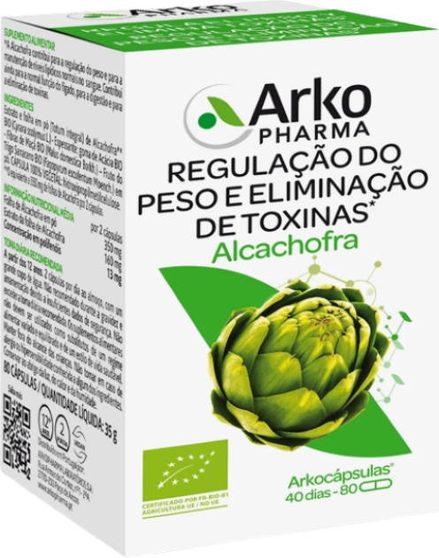 Arkopharma Arkocápsulas Alcachofra Bio 80 cápsulas