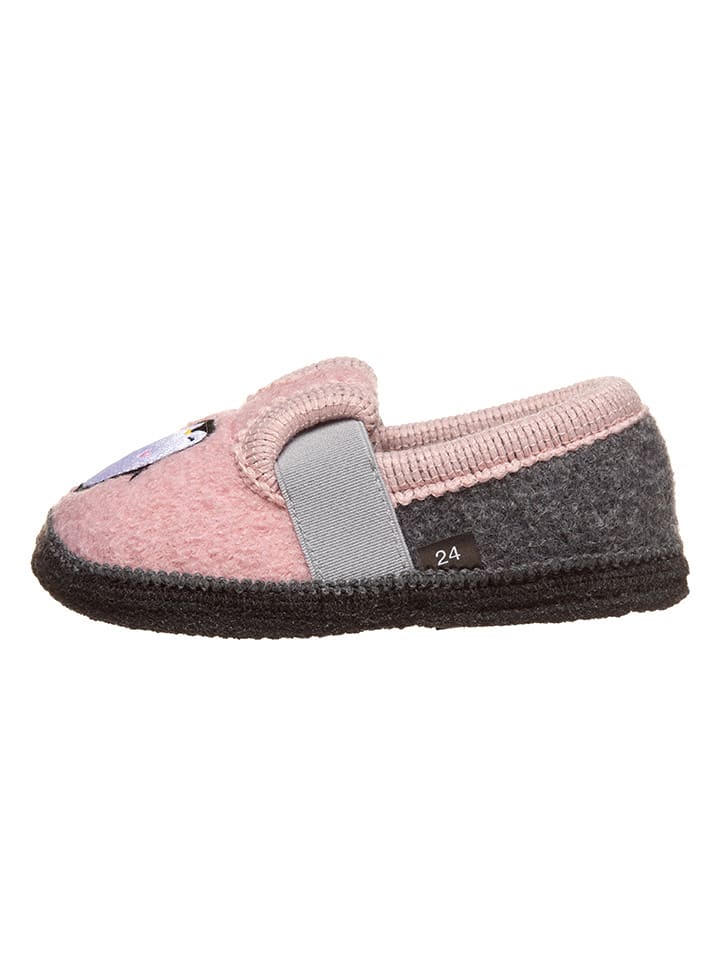 lamino Hausschuhe "Bobby Pinguin" in Rosa - 24