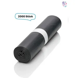 Blanc HYGIENIC Qualitäts-Müllbeutel 7 Liter, grau,2.000 Beutel je SET