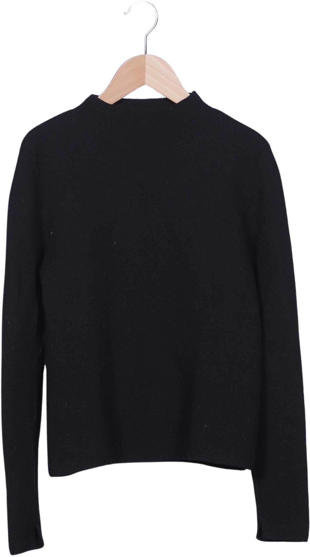 Hallhuber Damen Pullover, Schwarz, Gr. L, Merino - Second Hand