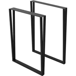 TISCHBEINE 2er Set 50xH71,5 cm Schwarz