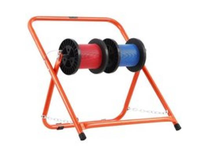 VEVOR Draadspoelhouder, stalen frame, opvouwbare kabeldispenser, draagvermogen 45 kg, draagbare draaddispenser voor het opbergen van spoelen met een diameter van 50 cm onder verschillende omstandigheden