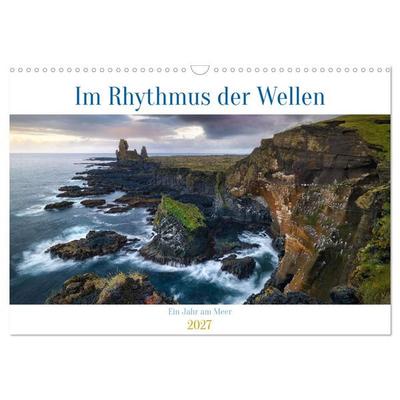 Im Rhythmus der Wellen - Ein Jahr am Meer (Wandkalender 2027 DIN A3 quer), CALVENDO Monatskalender