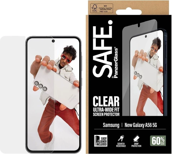 PanzerGlass SAFE Samsung Galaxy A57 mit Einbaurahmen