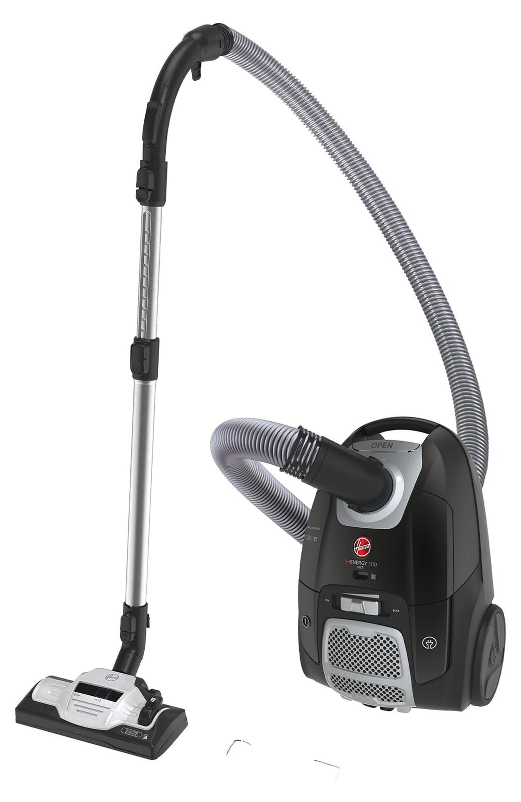Hoover HE520PET 011 H-ENERGY 500 Stofzuiger, zwart-grijs, 700 W, 3,5 liter