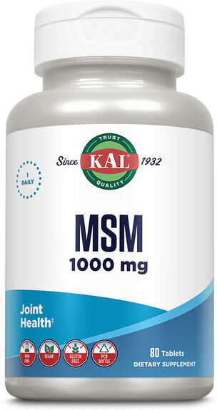 Kal MSM 1000 mg 80 Tablets
