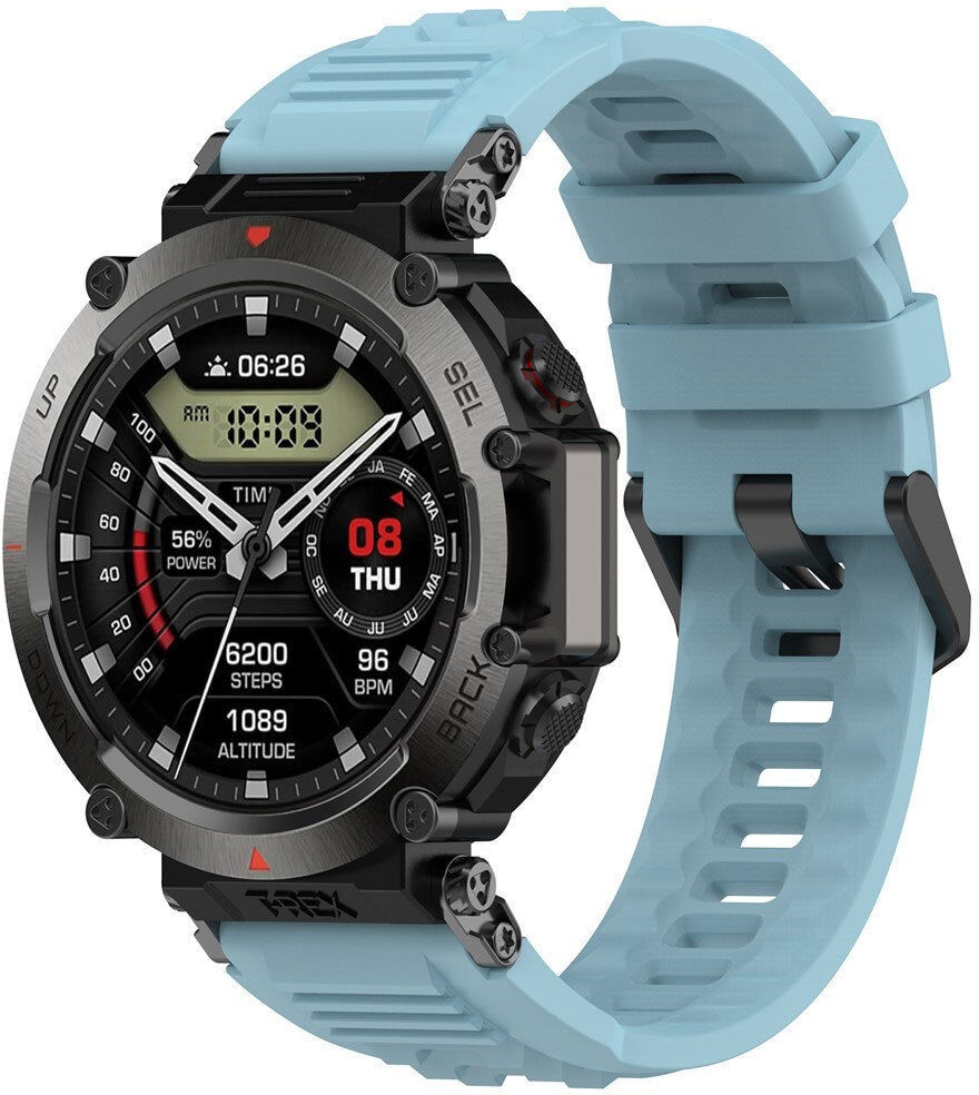 INCOVER Amazfit T-Rex Ultra Silikone Rem - Monteringsværktøj - Blå
