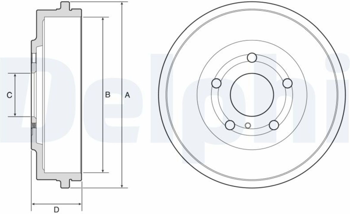 Bremstrommel DELPHI BF639