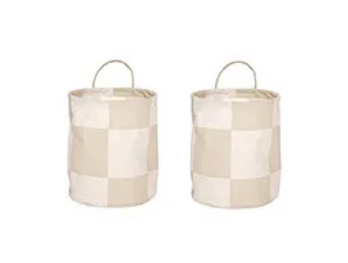OYOY Panier de rangement Chess small 2 pièces Clay-offwhite