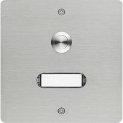 Grothe 55501 Klingeltaster mit Namensschild Edelstahl V2A