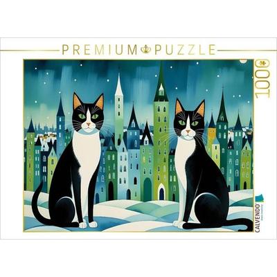 CALVENDO Puzzle Katzen in der Stadt | 1000 Teile Lege-Größe 64x48cm Foto-Puzzle für glückliche Stunden, Sonstige von , Calvendo Puzzle