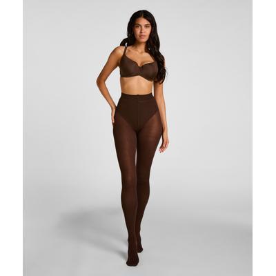 Strumpfhose HUNKEMÖLLER "Gerippte Strickstrumpfhose Kaschmir-Mix", Damen, Gr. S/M, braun, 56% Viskose, 37% Polyamid, 5% Kaschmirwolle, 2% Elasthan, Strumpfhosen Strumpfhose