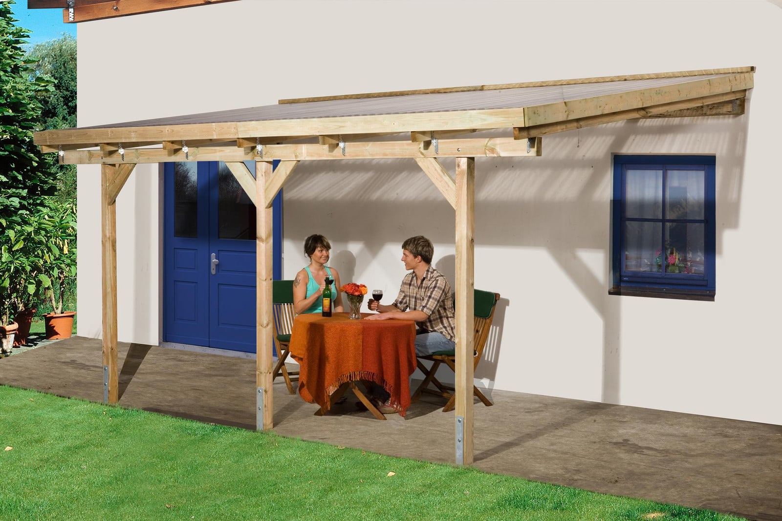Weka Terrasoverkapping model 671 maat 2