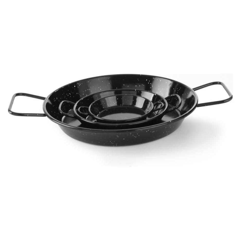 Hendi Paellapfanne emailliert (Paella Pfanne, Emaille, Stahl, 12 x 25 cm) (622711)