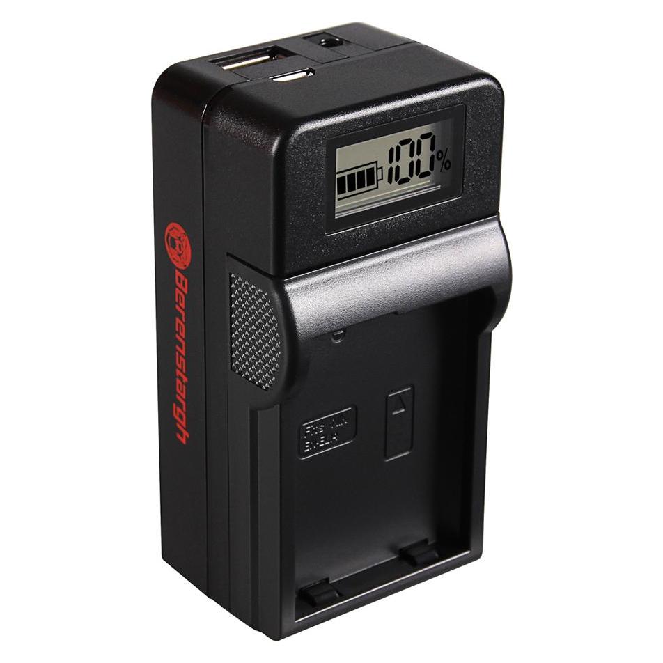 Berenstargh Synchron USB Ladegerät f. Nikon EN-EL14 CoolPix D3100 D3200 D5100 D5200 P7000 P7100 P770 (Kamera Akku Ladegerät) (61064048)