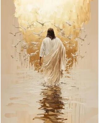 Uplifted Goods Architectural Sacred Heart And Holy Spirit Heritage Canvas Art b 15.7 X 19.7 In