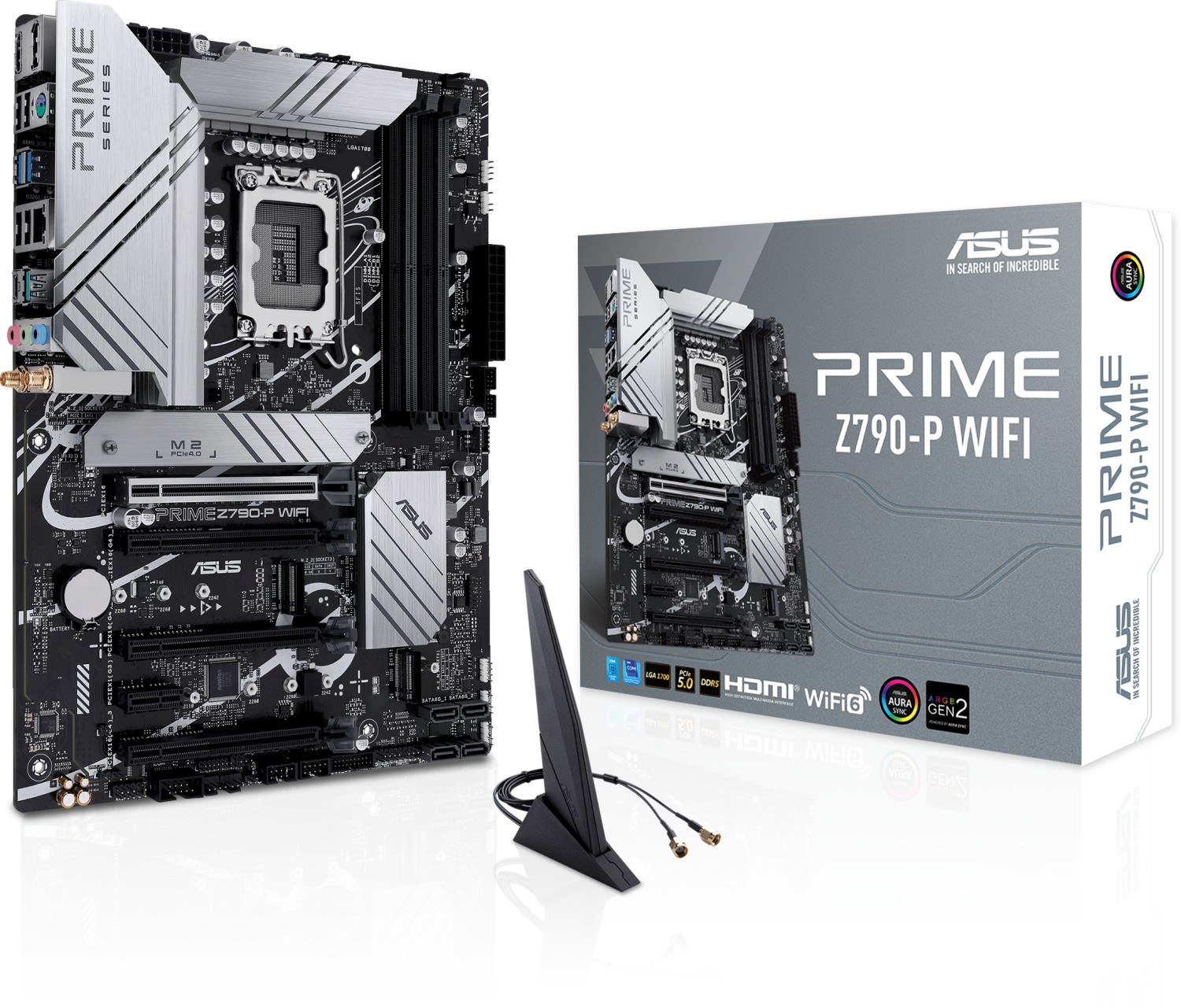 ASUS PRIME Z790-P WIFI ATX Gaming Mainboard Sockel 1700 DP/HDMI/M.2/USB3.2-C 90MB1CJ0-M1EAY0