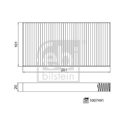 FEBI BILSTEIN Filter, Innenraumluft 1007491 für GREAT WALL