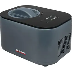 GASTROBACK 42901Mini Gelateria 2-in-1 Eismaschine (100 Watt, Schwarz)