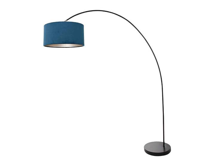 Lampadaire Solva Bambus 4 x 172 x 185cm Bleu/Noir/Noir/Bleu Velours E27